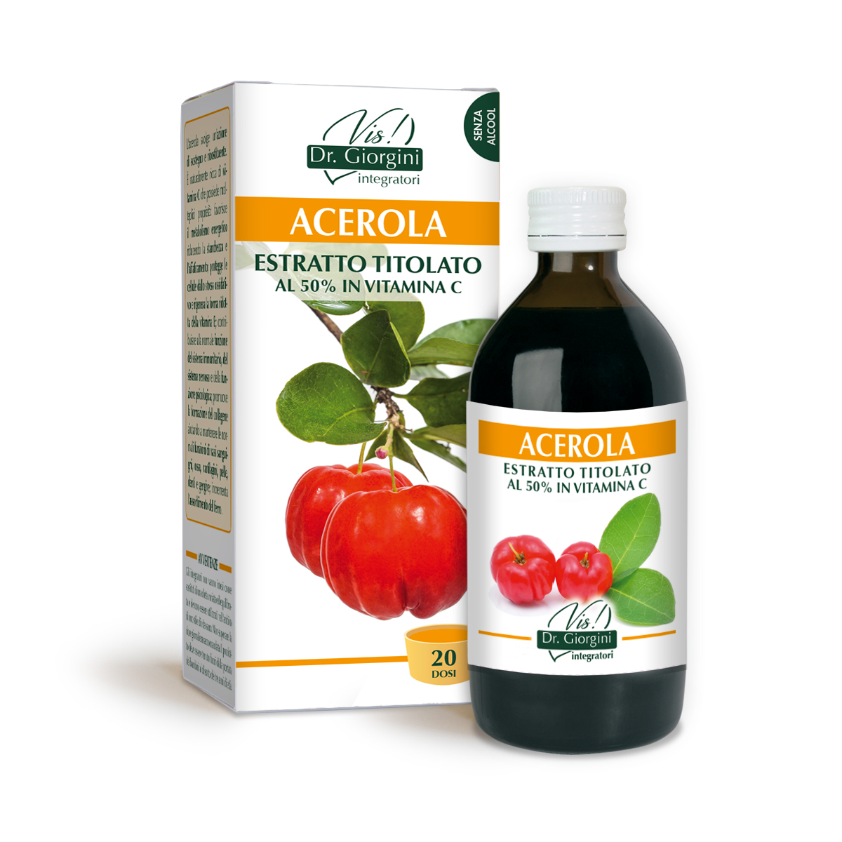 ACEROLA ESTRATTO TITOLATO 200 ml liquido analcoolico main product photo