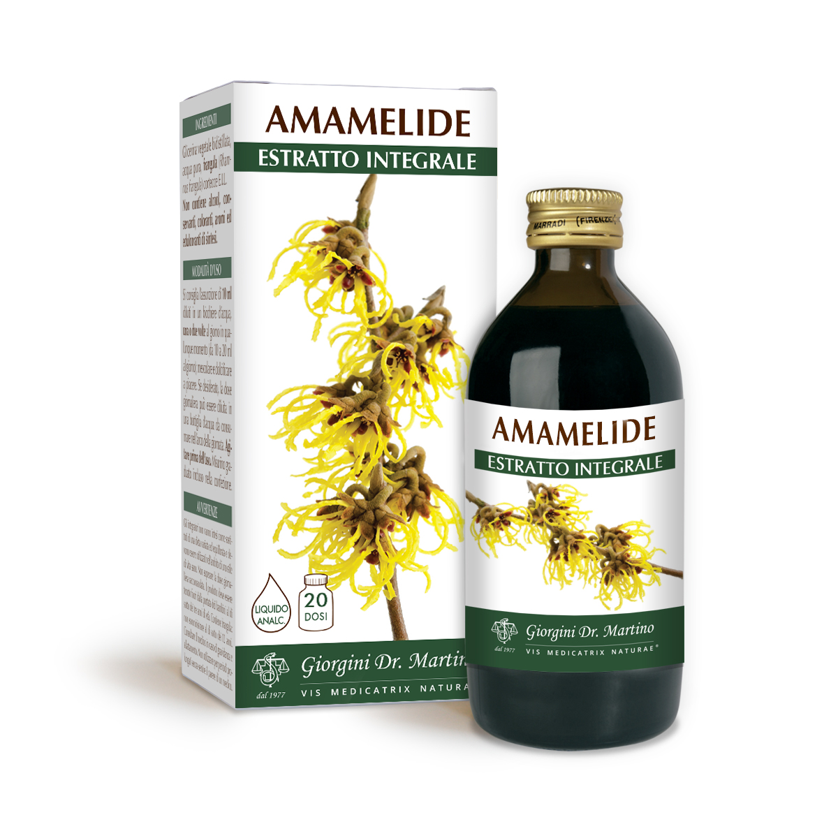 AMAMELIDE Estratto integrale Liquido analcoolico main product photo