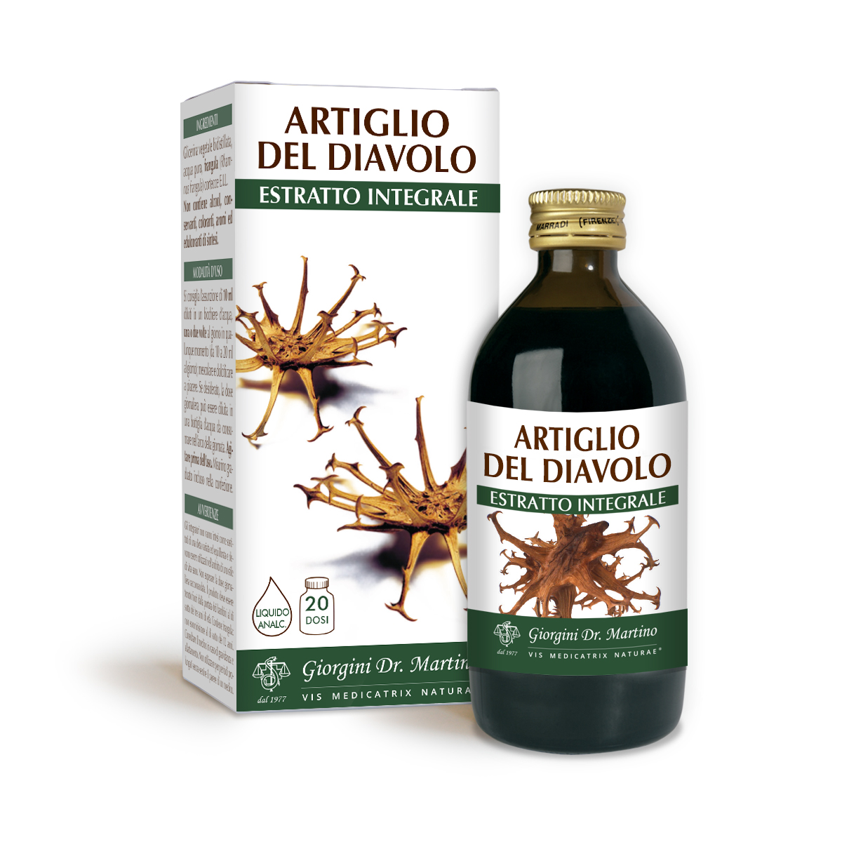 ARTIGLIO DEL DIAVOLO Estratto integrale Liquido analcoolico ARTIGLIO DEL DIAVOLO Estratto integrale Liquido analcoolico