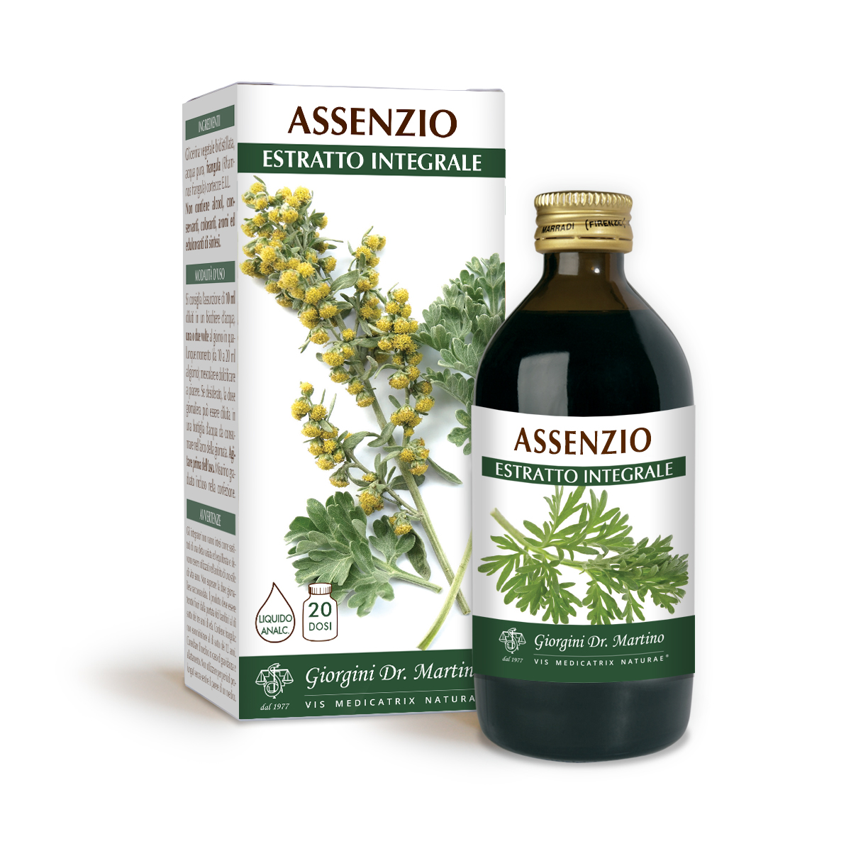 ASSENZIO ESTRATTO INTEGRALE 200ml main product photo