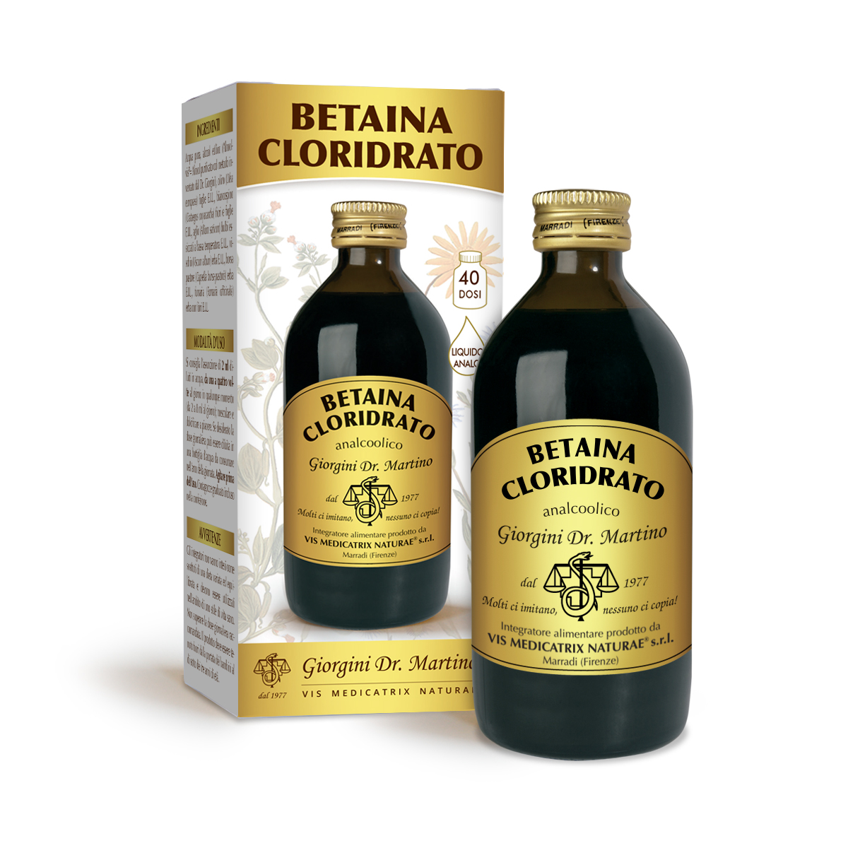 BETAINA CLORIDRATO - liquido Analc. 200 ml main product photo