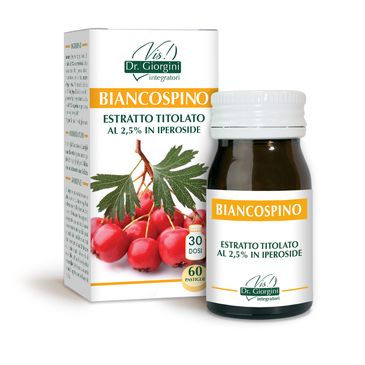 BIANCOSPINO ESTRATTO TITOLATO 60 pastiglie main product photo