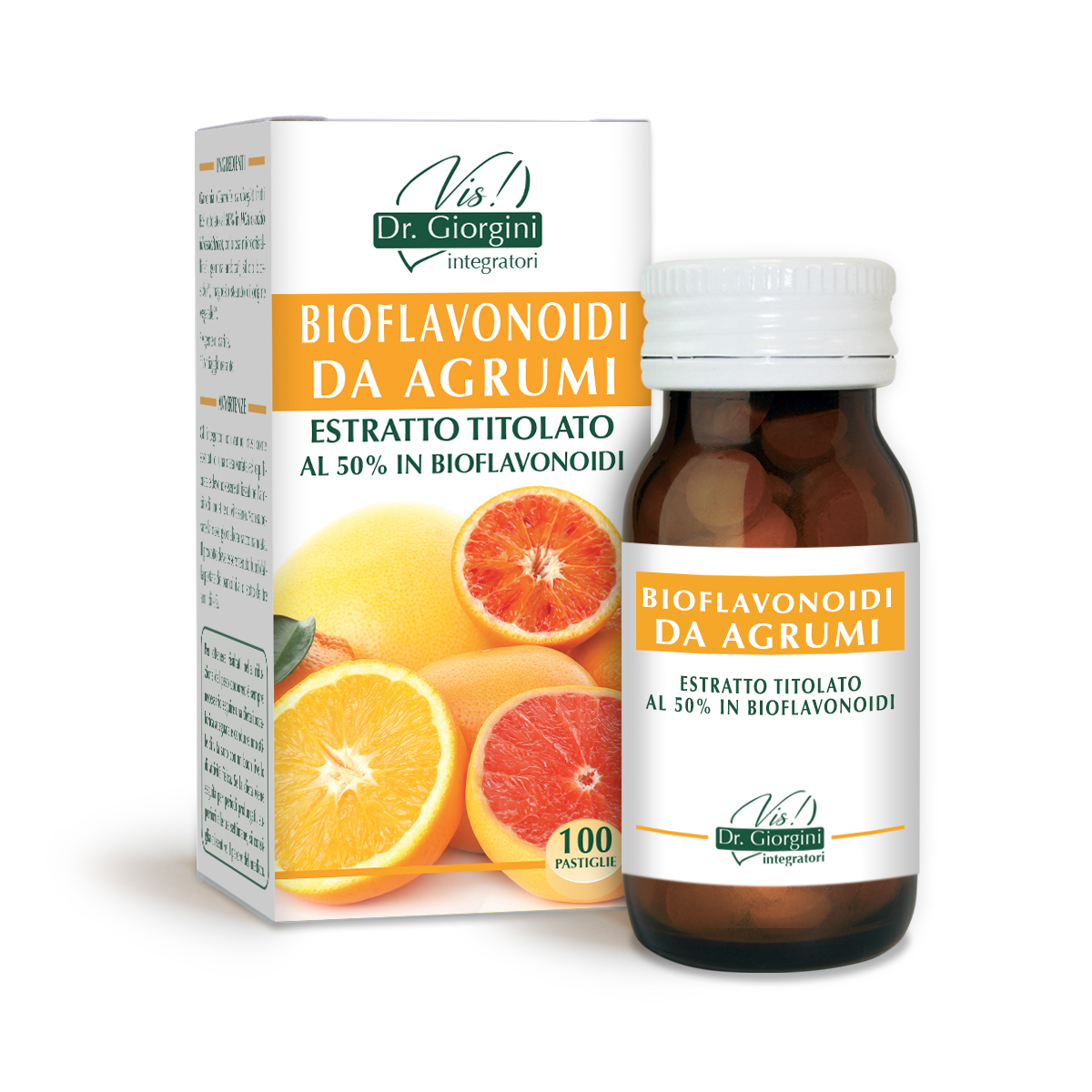 BIOFLAVONOIDI DA AGRUMI ESTR TITOLATO 50g-100 past da 500mg main product photo