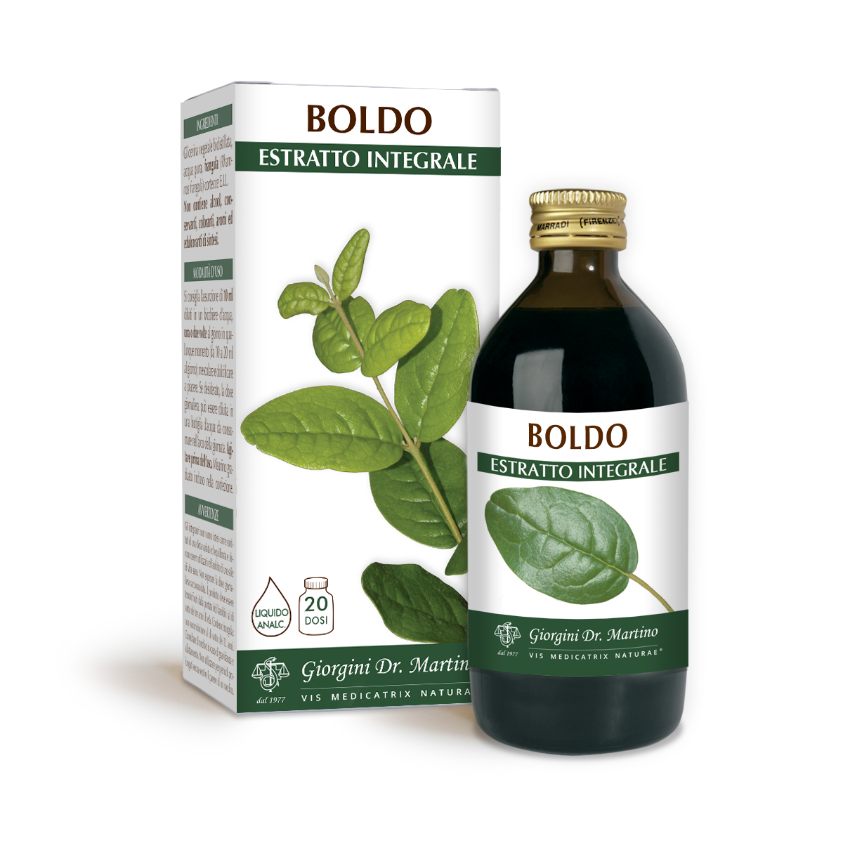 BOLDO ESTRATTO INTEGRALE 200 ml main product photo