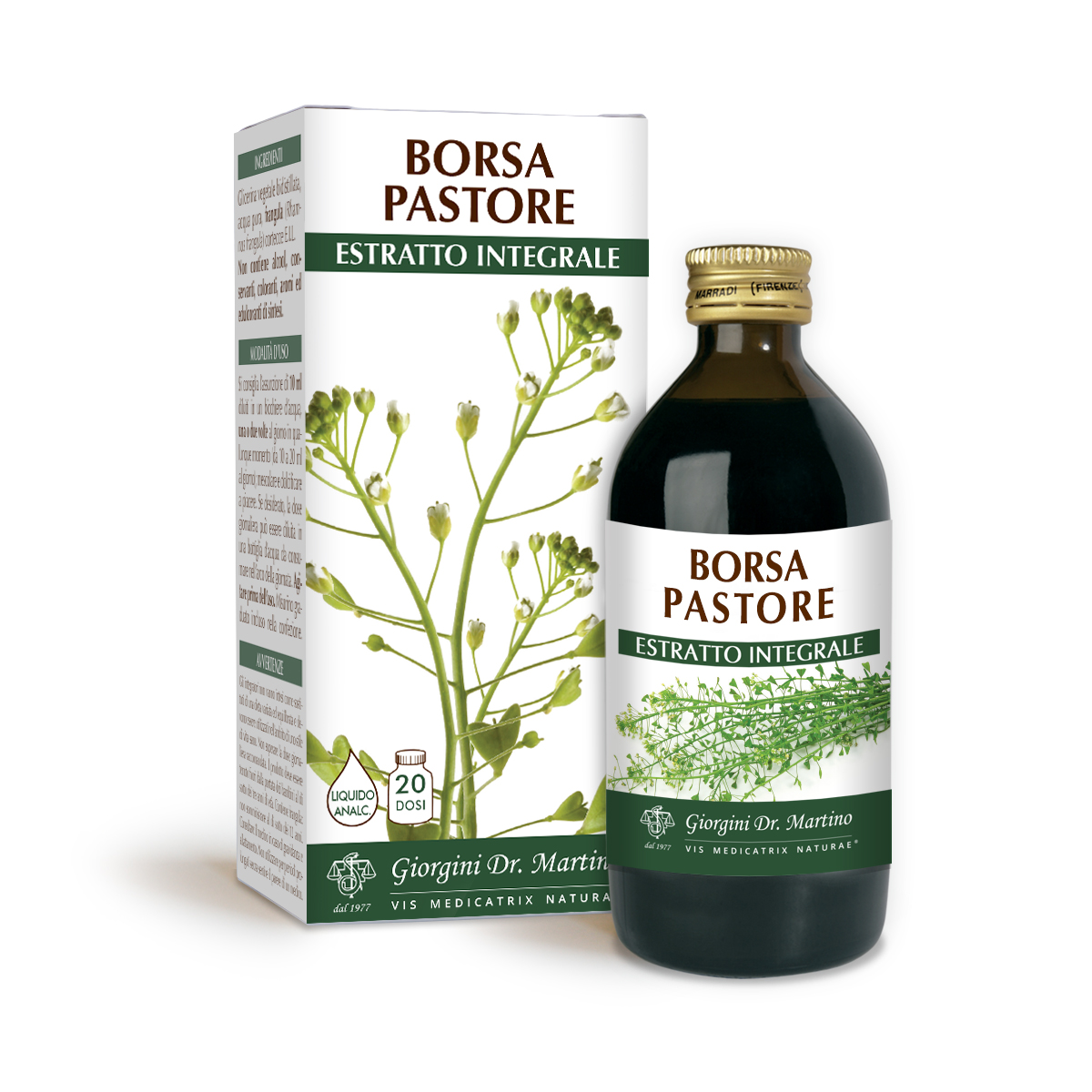 BORSA PASTORE Estratto integrale Liquido analcoolico