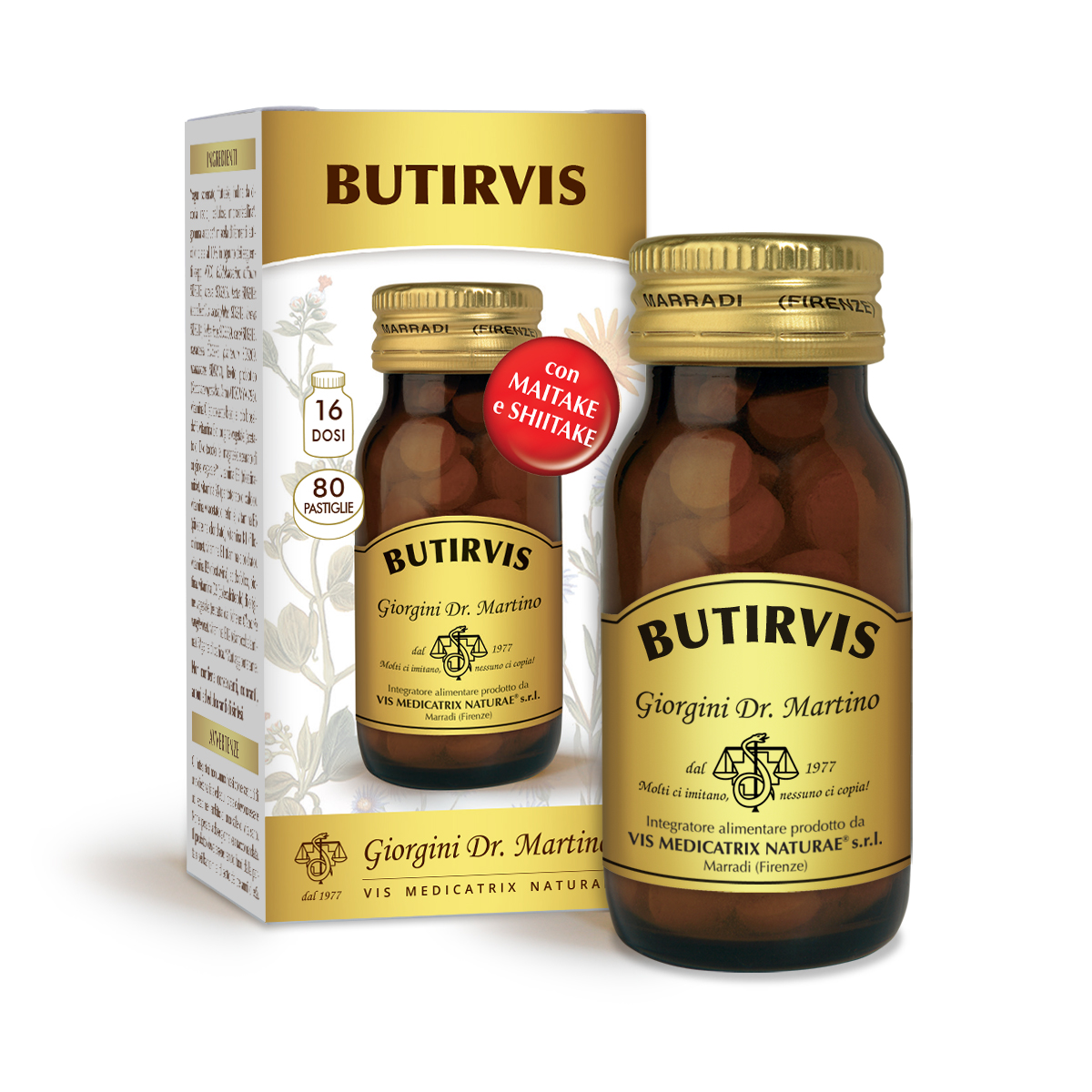 BUTIRVIS 40 g - 80 tablets of 500 mg main product photo