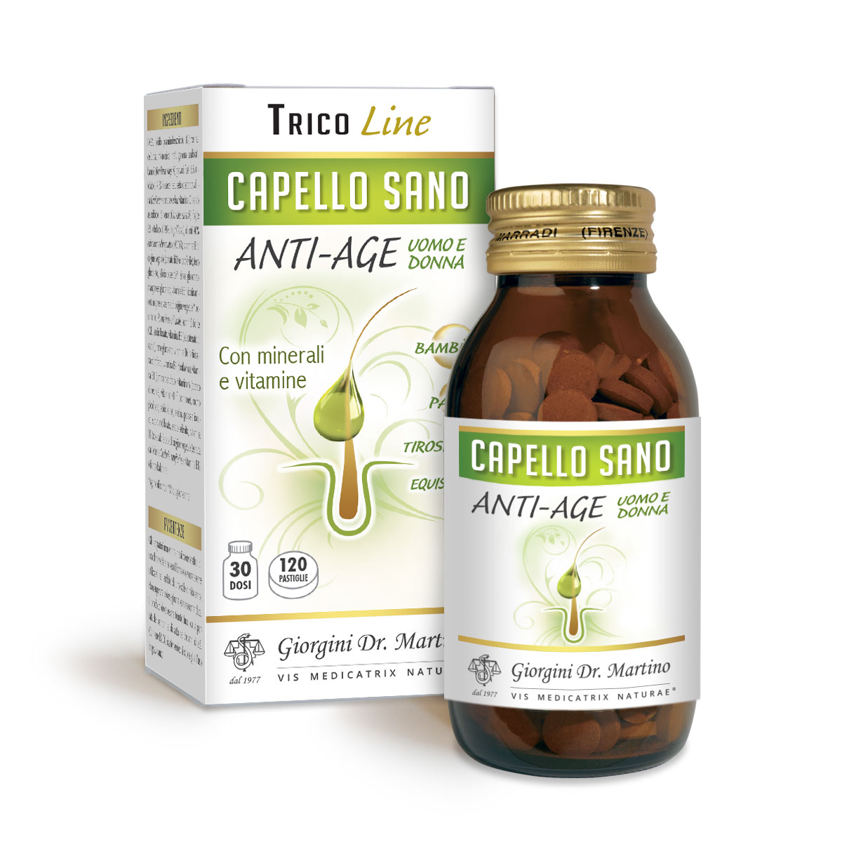 CAPELLO SANO ANTI-AGE 72 g - pastiglie da 600 mg main product photo