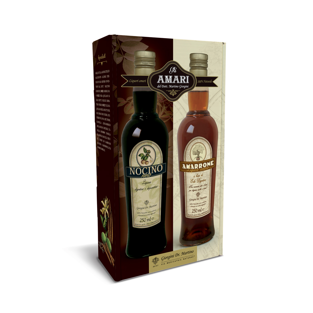 COFANETTO AMARRONE 250 ml e NOCINO 250 ml main product photo