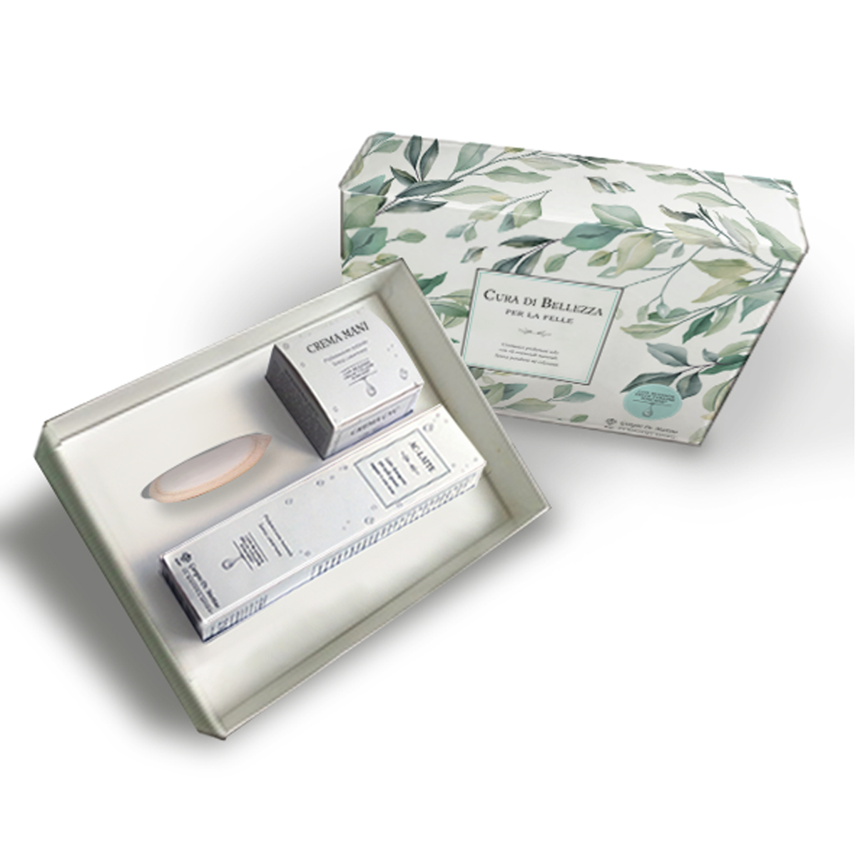 CURA DI BELLEZZA per la pelle Kit latte+crema+dischetto