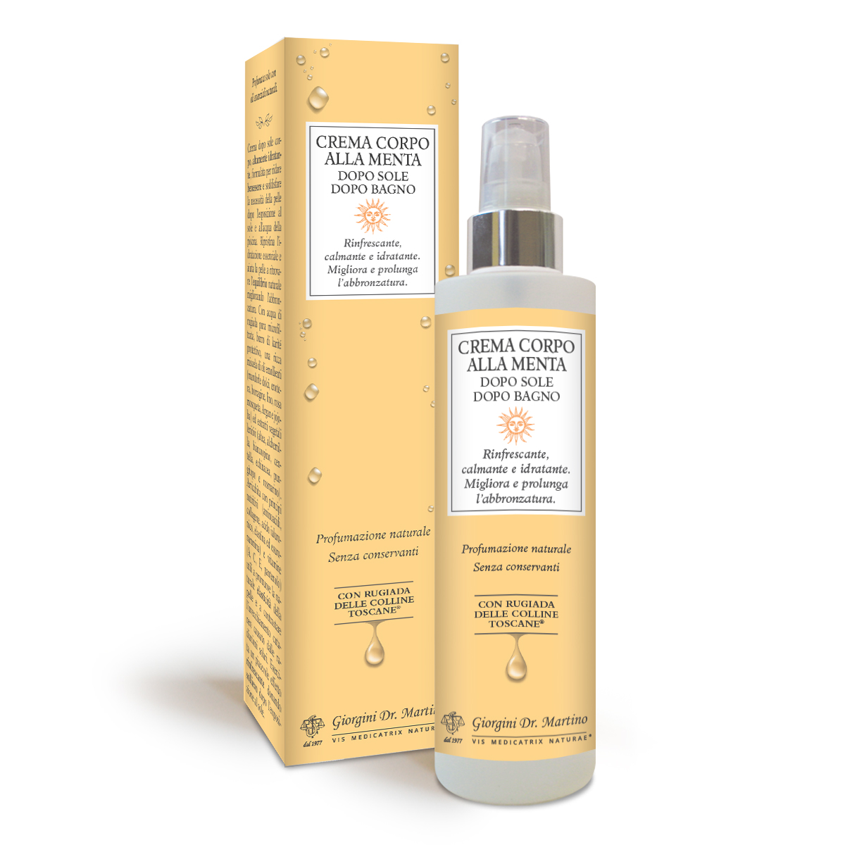 CREMA CORPO ALLA MENTA DOPO SOLE DOPO BAGNO 250ml main product photo