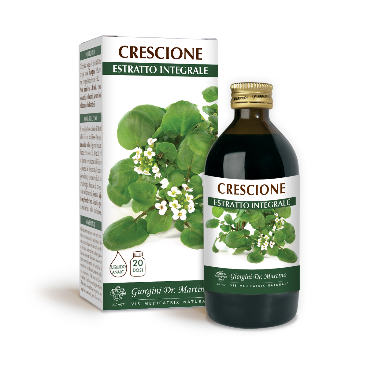 CRESCIONE Estratto integrale Liquido analcoolico main product photo