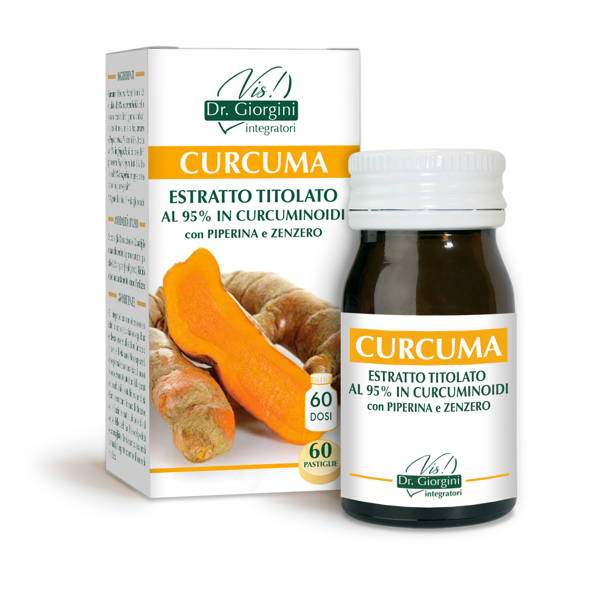 CURCUMA ESTRATTO TITOLATO 30 g - pastiglie da 500 mg main product photo