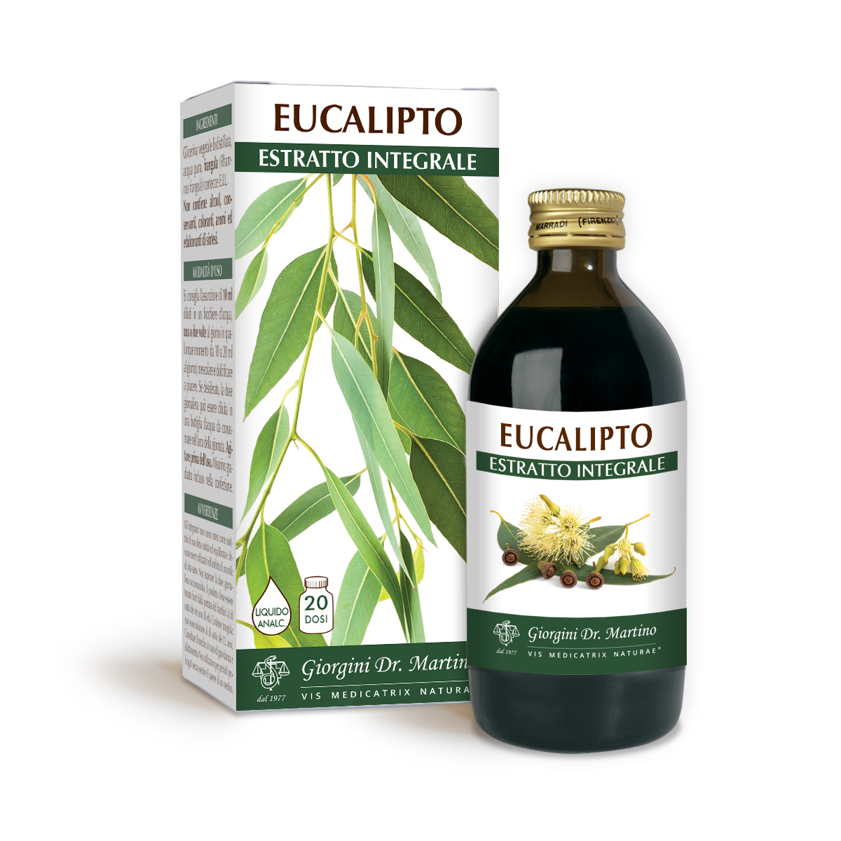 EUCALIPTO Estratto integrale Liquido analcoolico EUCALIPTO Estratto integrale Liquido analcoolico