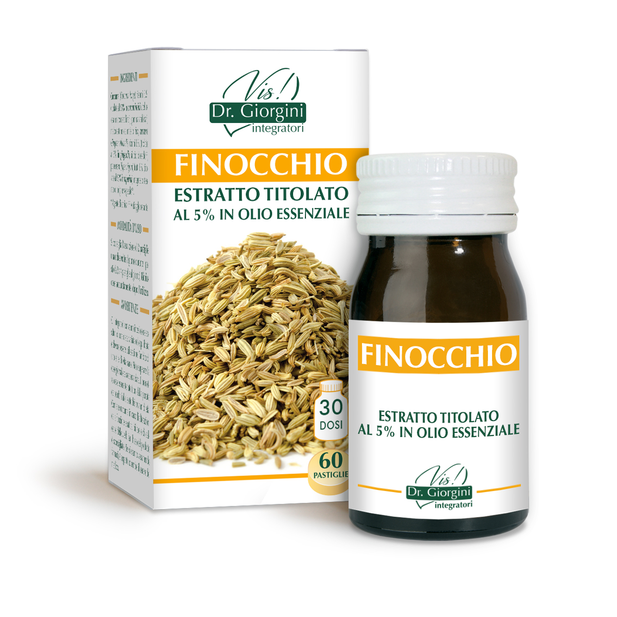 FINOCCHIO ESTRATTO TITOLATO 60 pastiglie main product photo