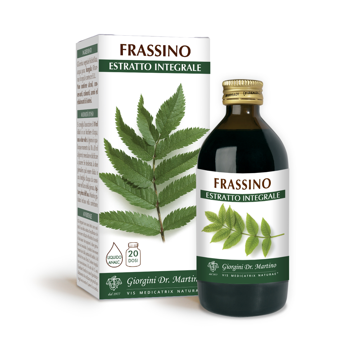 FRASSINO Estratto integrale Liquido analcoolico FRASSINO Estratto integrale Liquido analcoolico