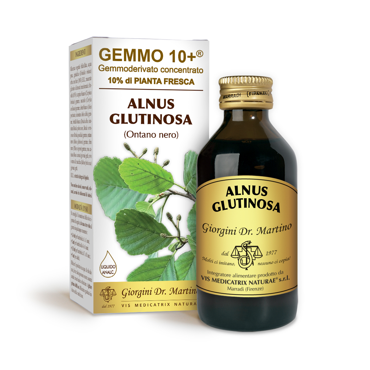ONTANO NERO G10+ (Alnus glutinosa) Liquido analcoolico ONTANO NERO G10+ (Alnus glutinosa) Liquido analcoolico