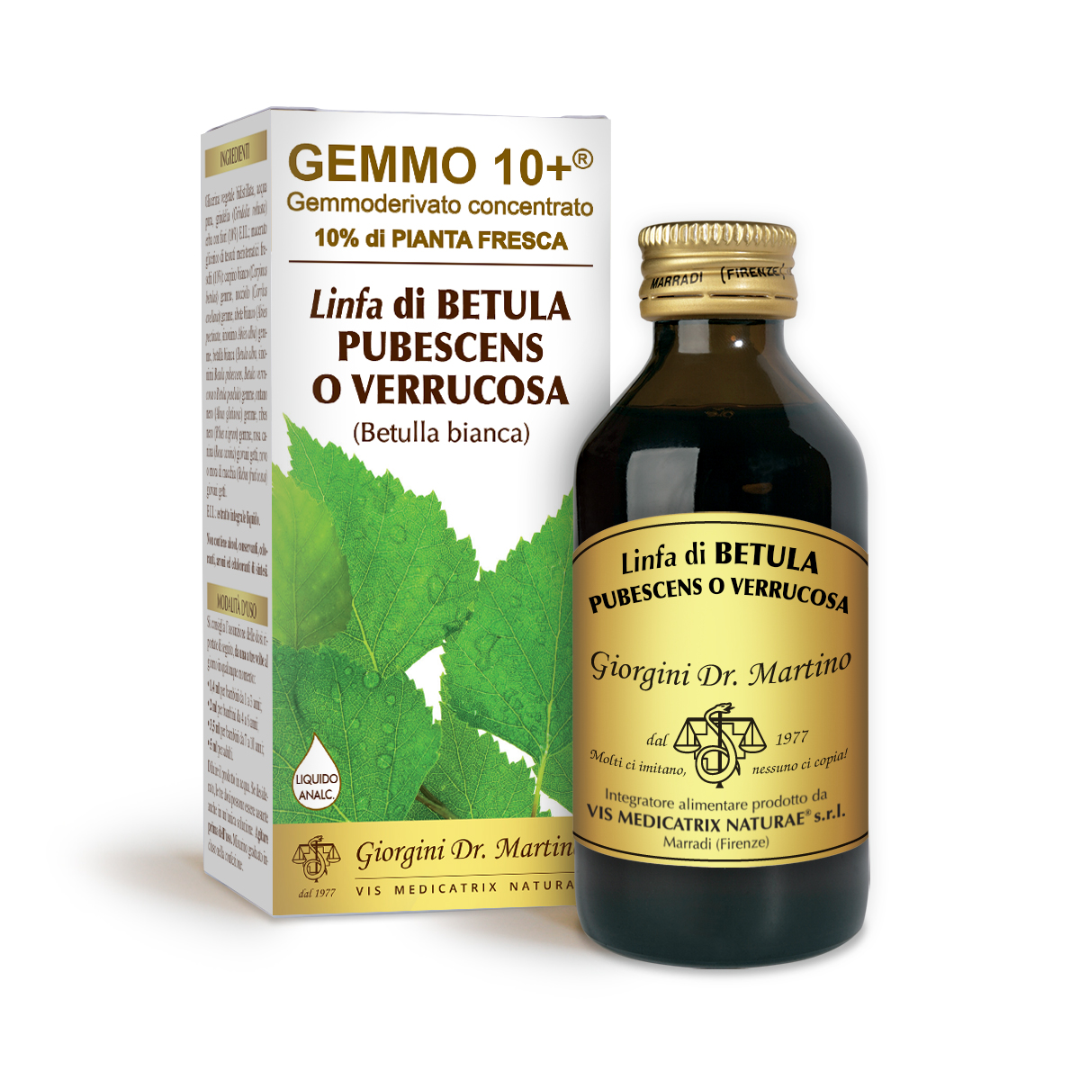 G10 + WHITE BIRCH (Betula pubescens) Sap Alcohol-free liquid