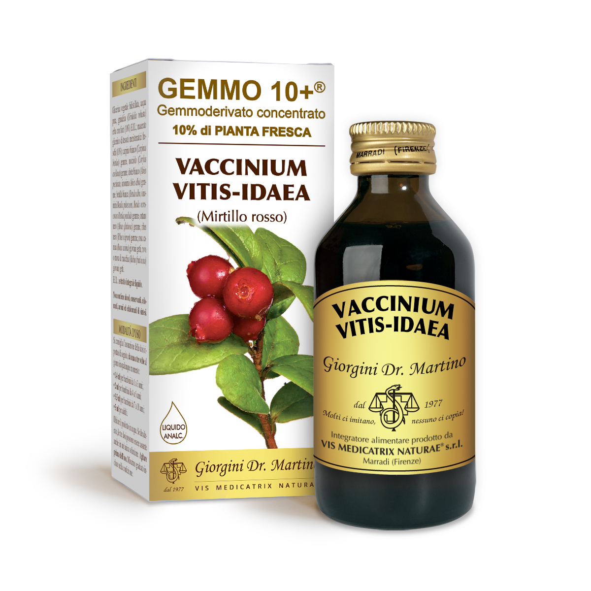 MIRTILLO ROSSO G10+ (Vaccinium vitis-idaea) Liquido analcoolico main product photo