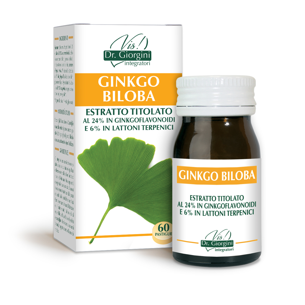 GINKGO BILOBA ESTRATTO TITOLATO 60 pastiglie main product photo