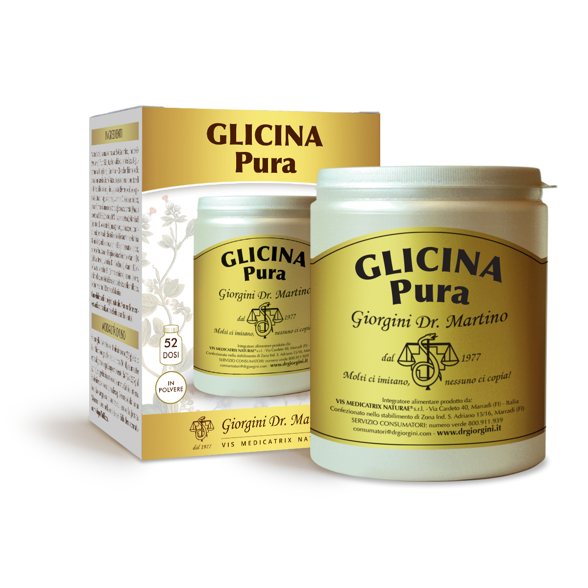 GLICINA Pura polvere solubile 250g main product photo