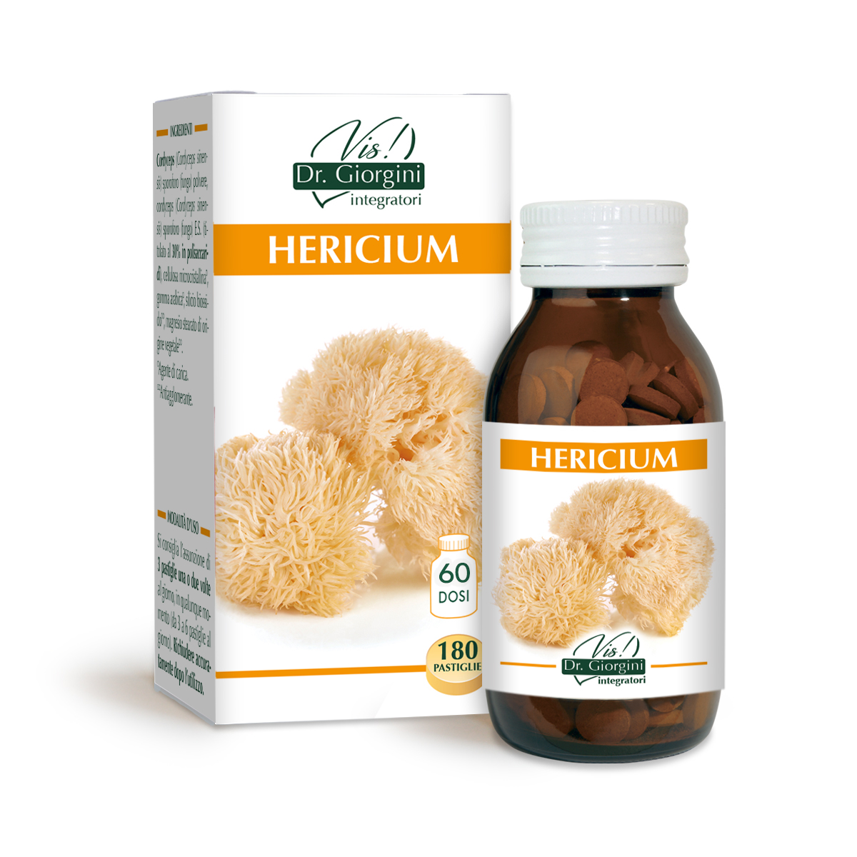 HERICIUM 90 g - 180 pastiglie da 500 mg main product photo