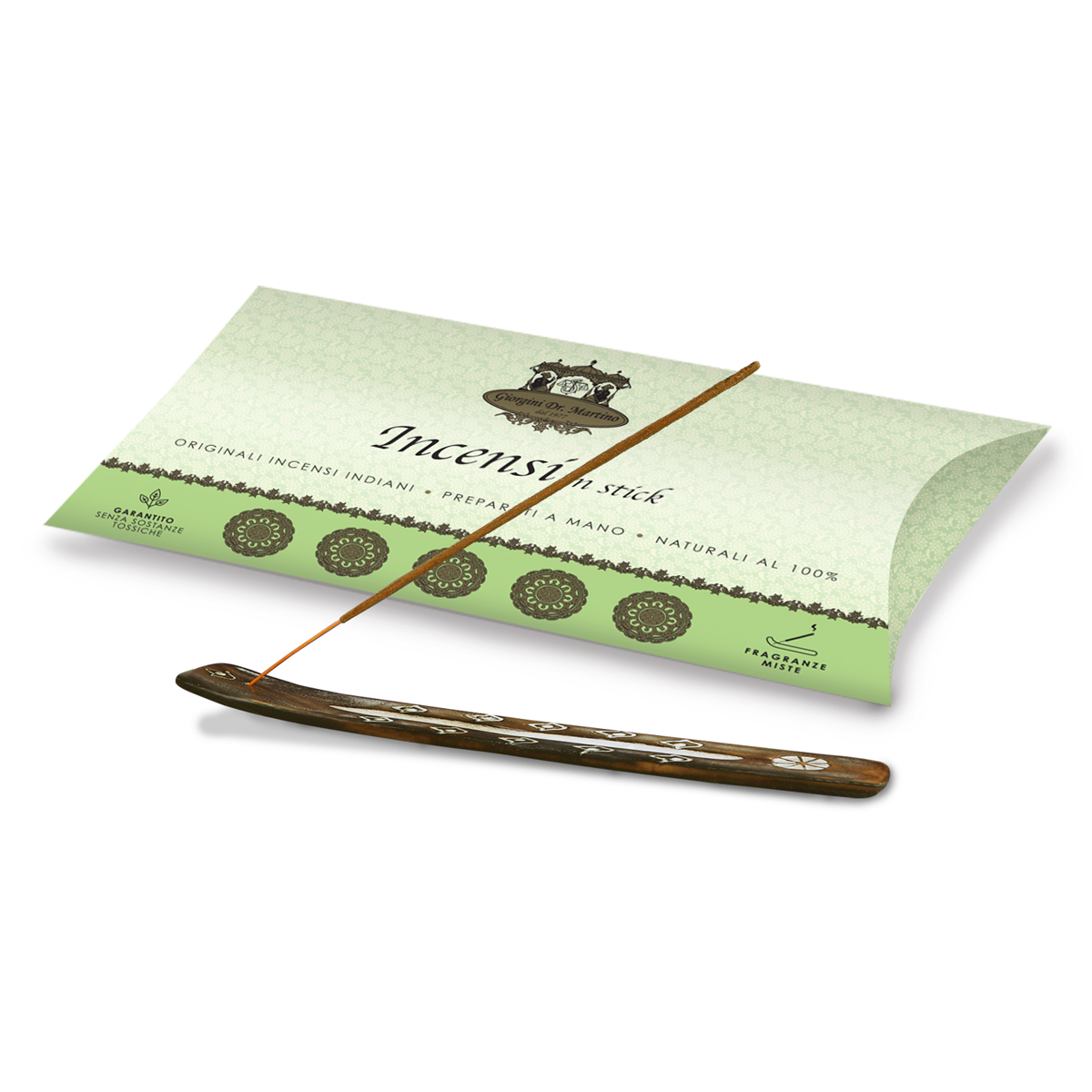 COFANETTO 30 INCENSI (10ast x 3pz) + BRUCIATORE A BARCHETTA main product photo