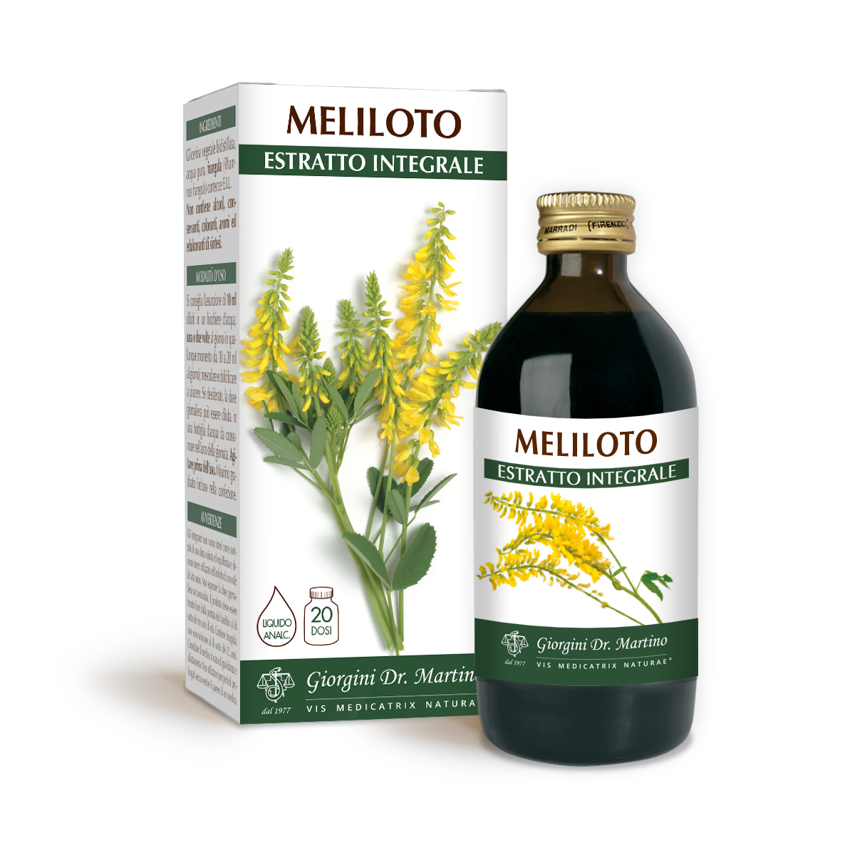 MELILOTO Estratto integrale Liquido analcoolico main product photo