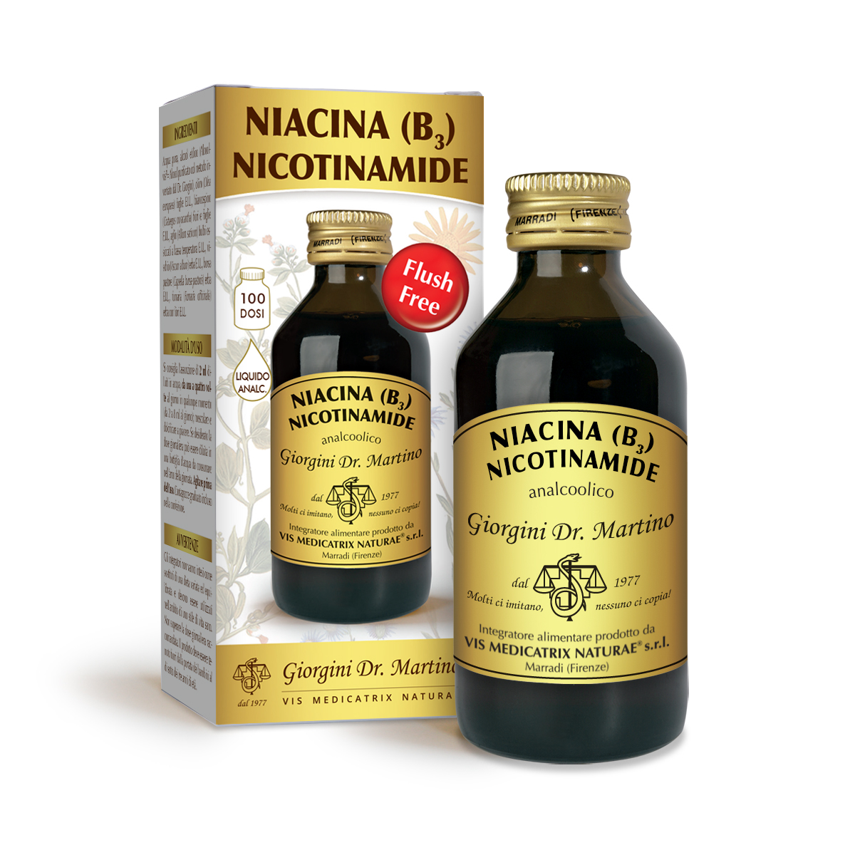 NIACINA (B3) NICOTINAMIDE liquido analc. 100 ml main product photo