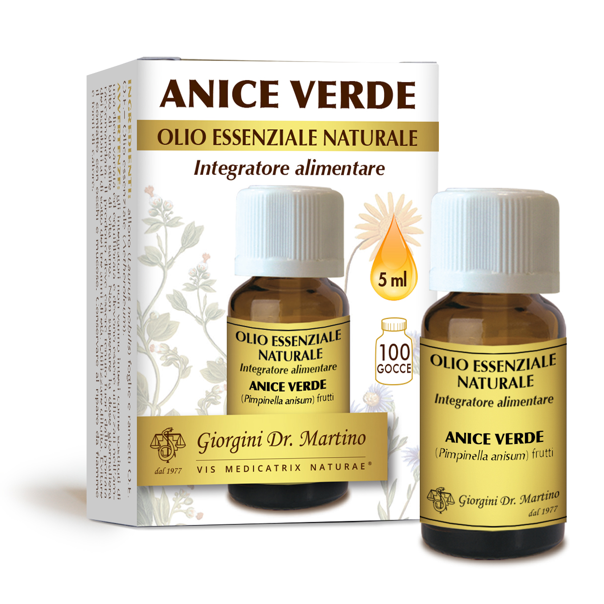 ANICE VERDE olio essenziale naturale 5 ml main product photo