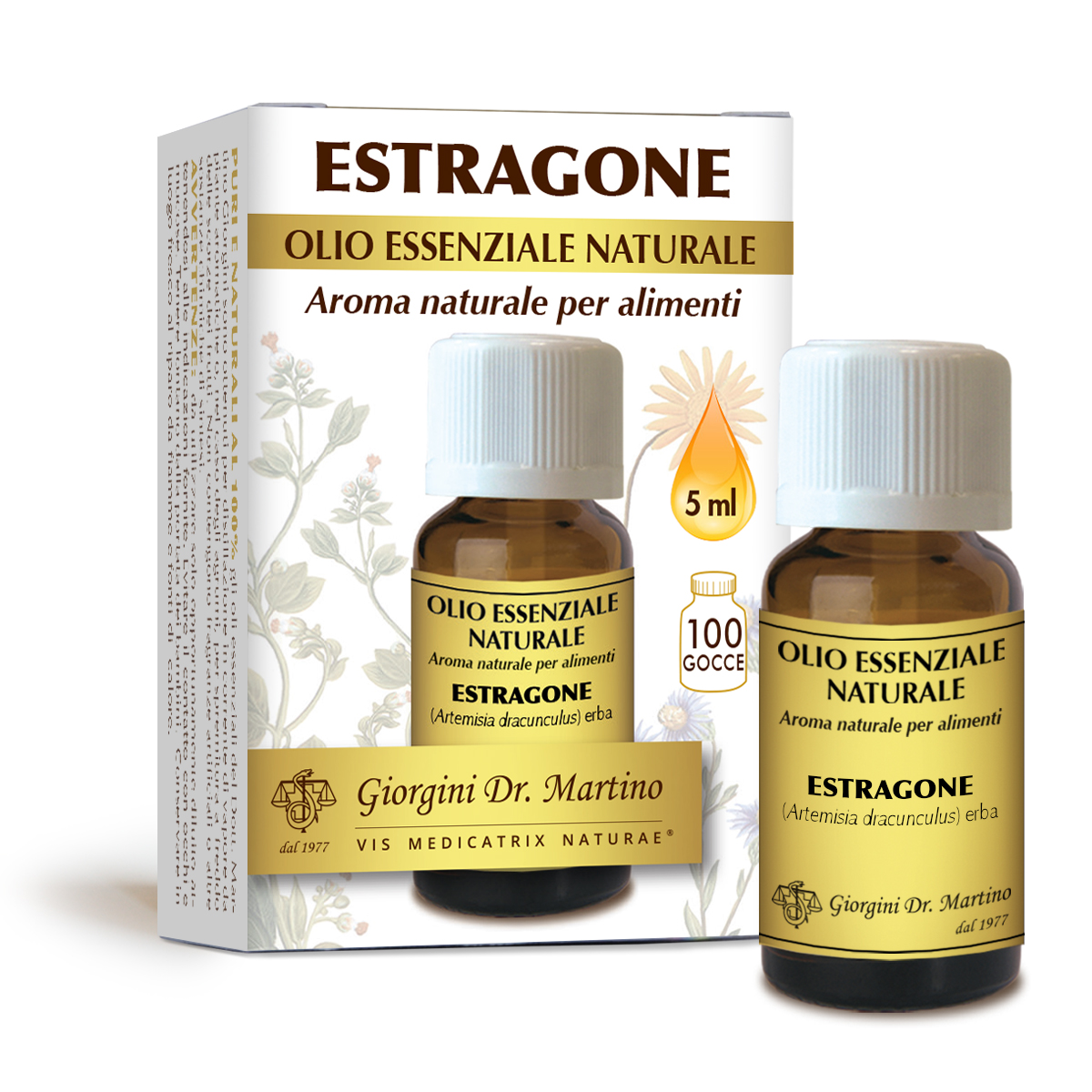Estragone olio essenziale naturale 5 ml main product photo