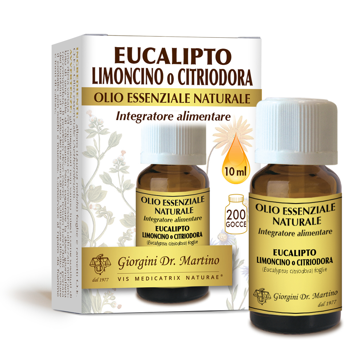 EUCALIPTO LIMONCINO CITRIODORAolio essenziale naturale 10ml main product photo