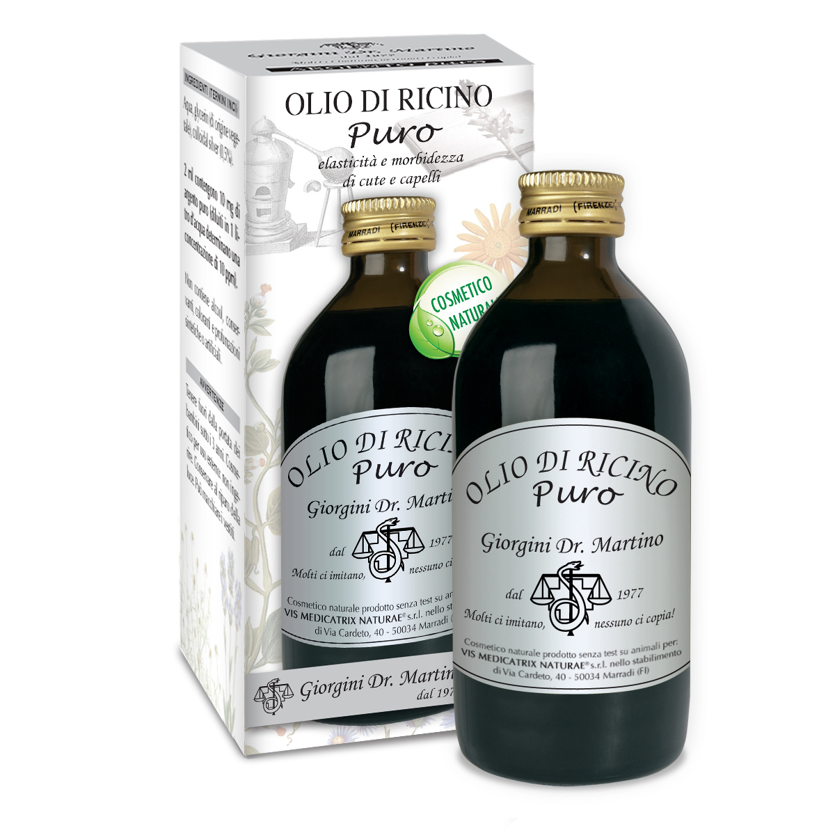OLIO DI RICINO PURO 200 ml main product photo