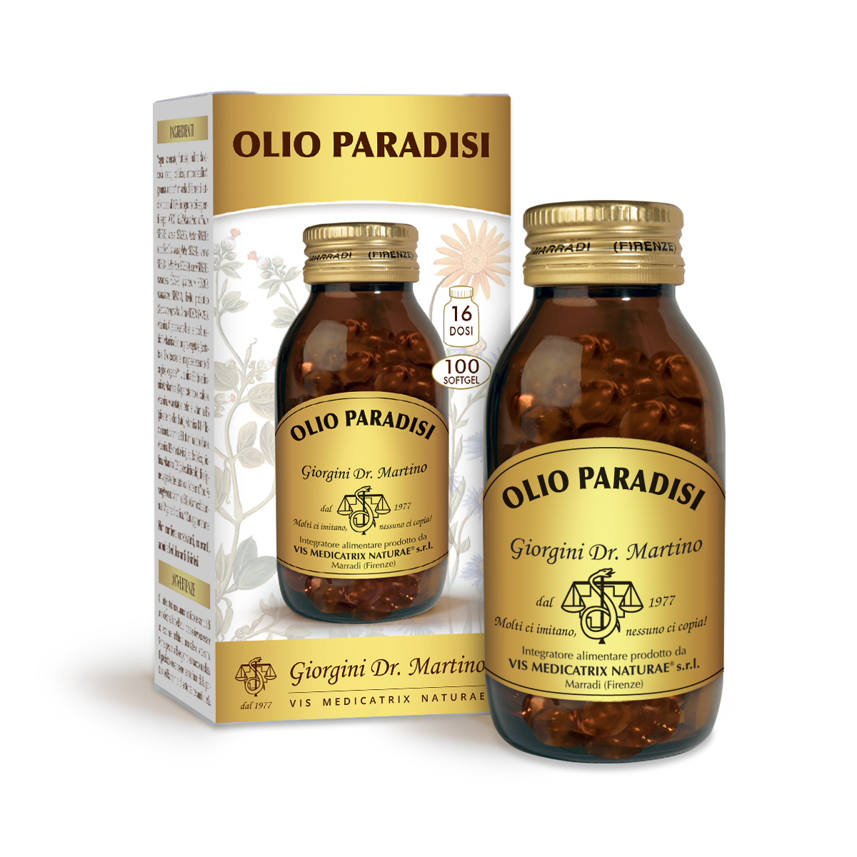 OLIO PARADISI 85,7 g - softgelda 857 mg main product photo