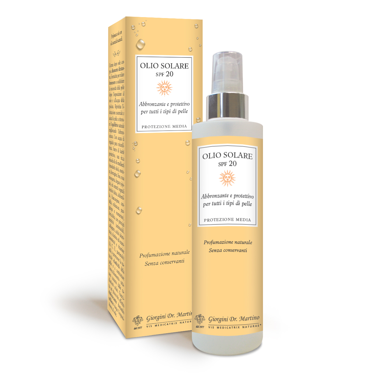 OLIO SOLARE SPF 20 - 250 ml main product photo