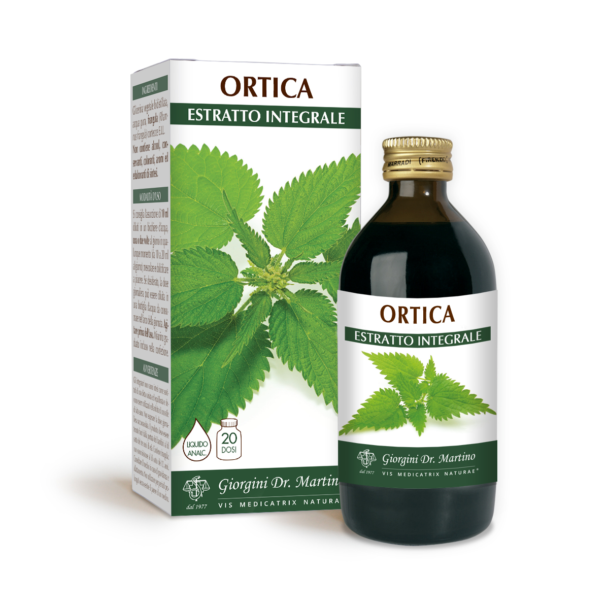 ORTICA ESTRATTO INTEGRALE 200 ml main product photo
