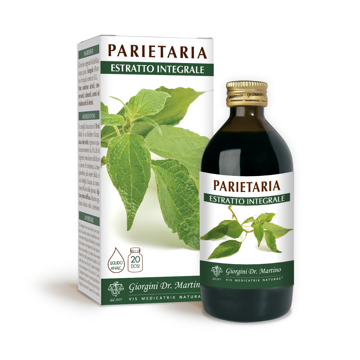 PARIETARIA Estratto integrale Liquido analcoolico main product photo
