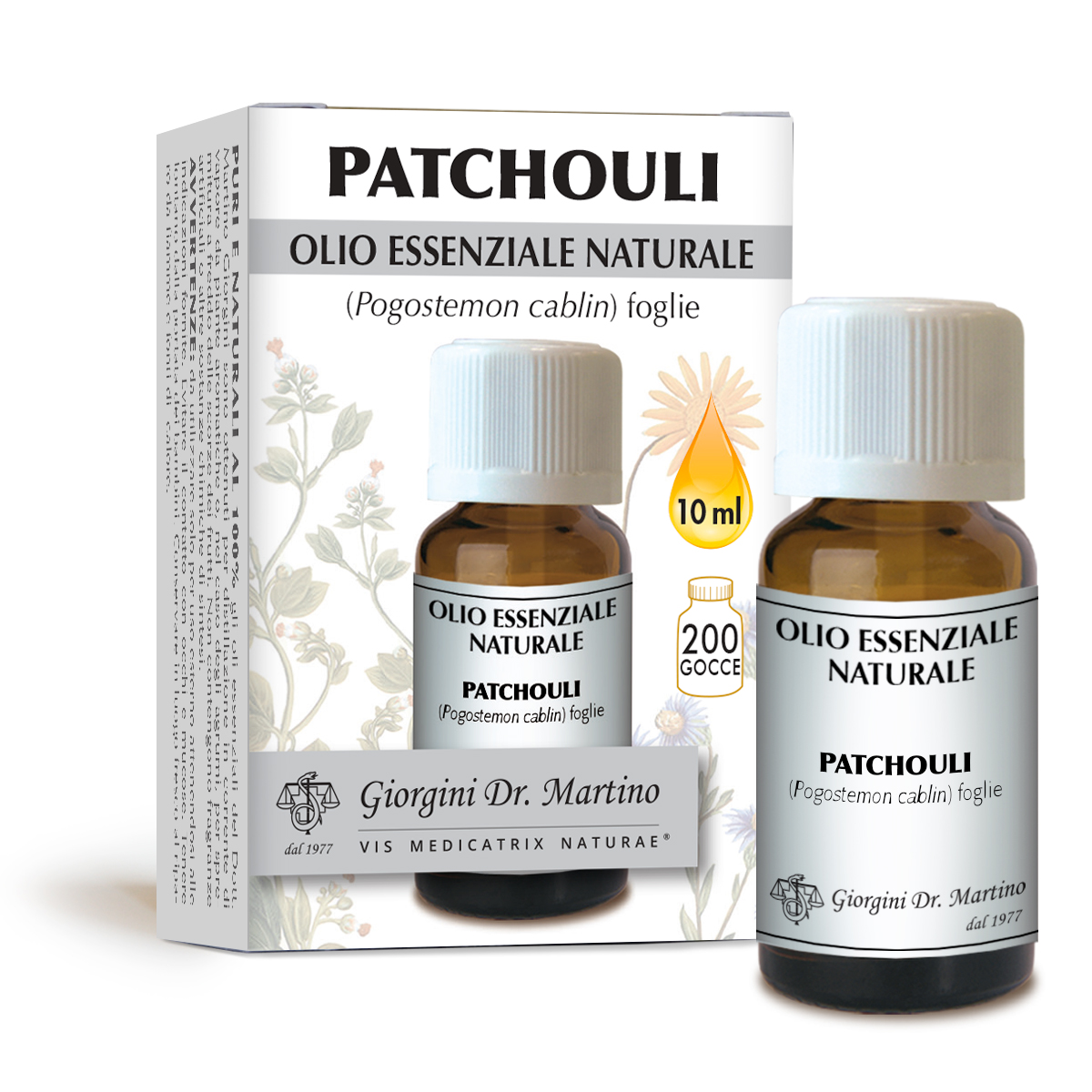 PATCHOULI Olio essenziale naturale Olio main product photo
