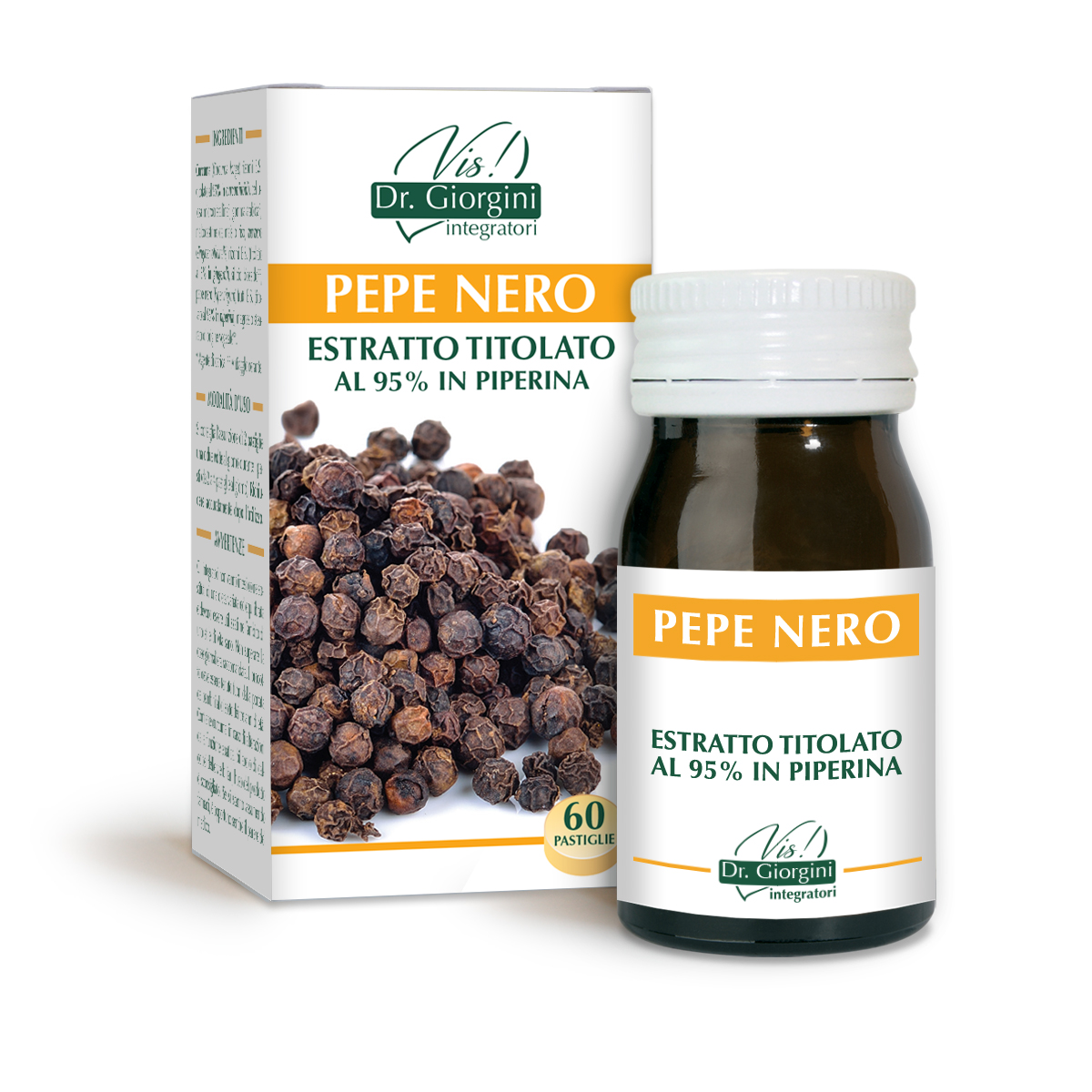 PEPE NERO ESTRATTO TITOLATO 60 pastiglie main product photo