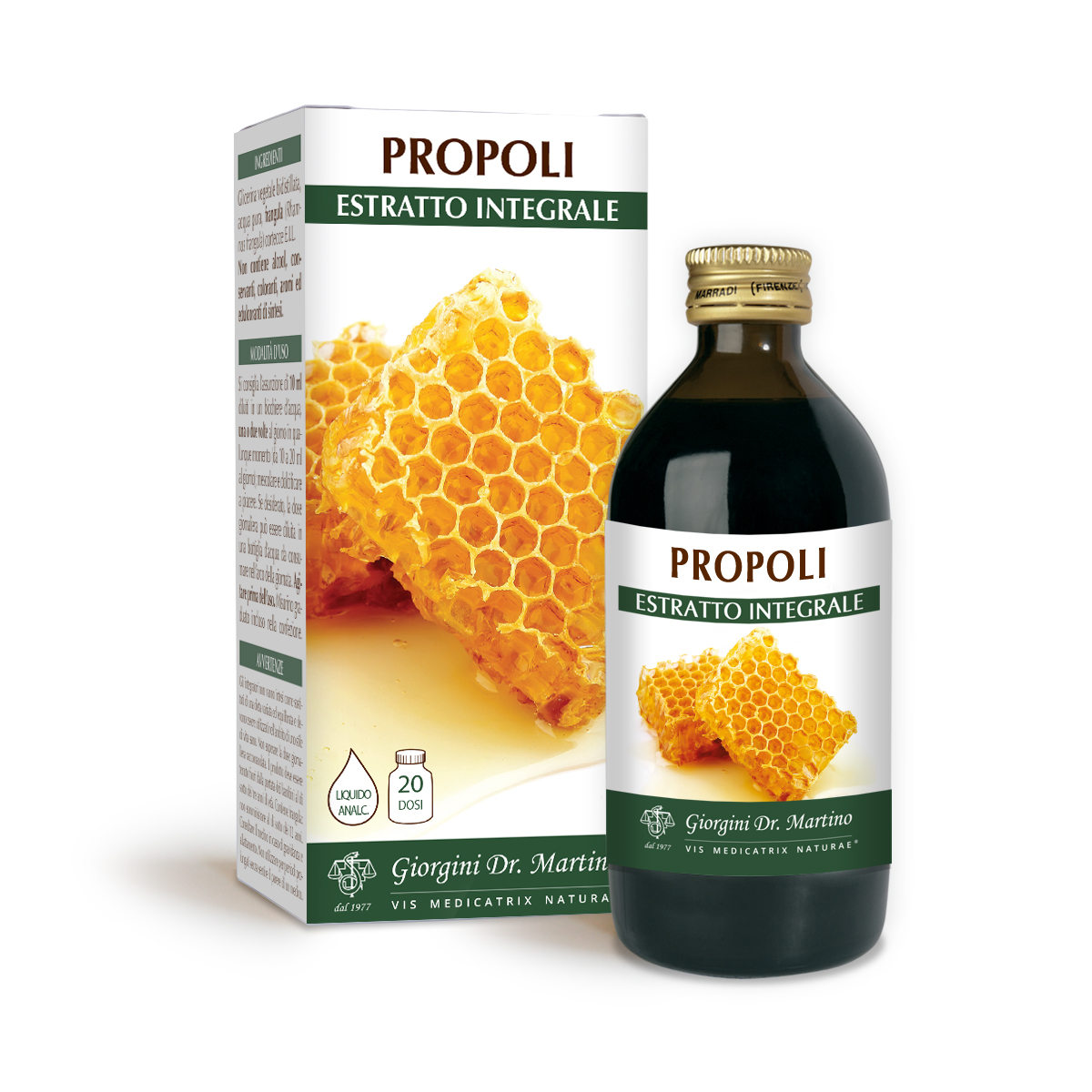 Extrait intégral de PROPOLIS Liquide sans alcool
