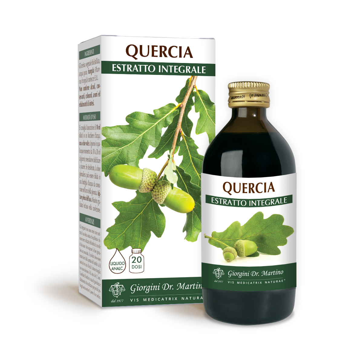 QUERCIA O ROVERE ESTRATTO INTEGRALE 200 ml main product photo