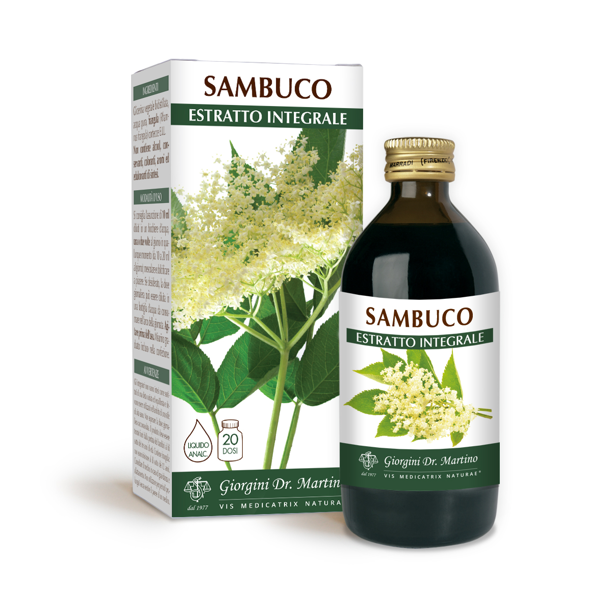 SAMBUCO FIORI ESTRATTO INTEGRALE 200 ml main product photo