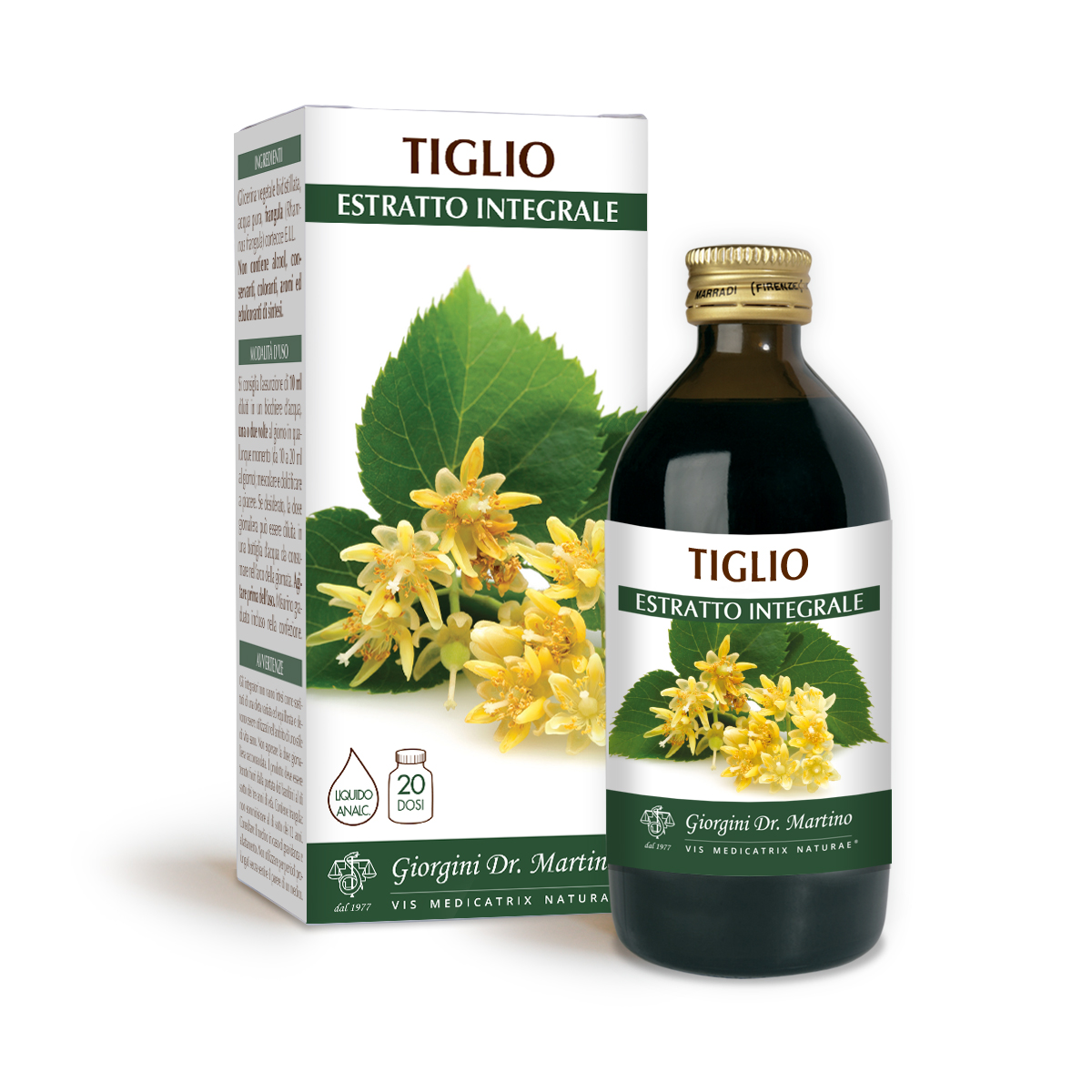 TIGLIO Estratto integrale Liquido analcoolico