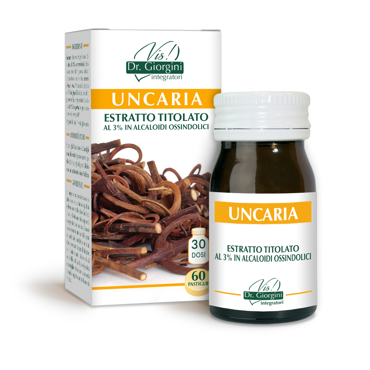 UNCARIA ESTRATTO TITOLATO 60 pastiglie main product photo