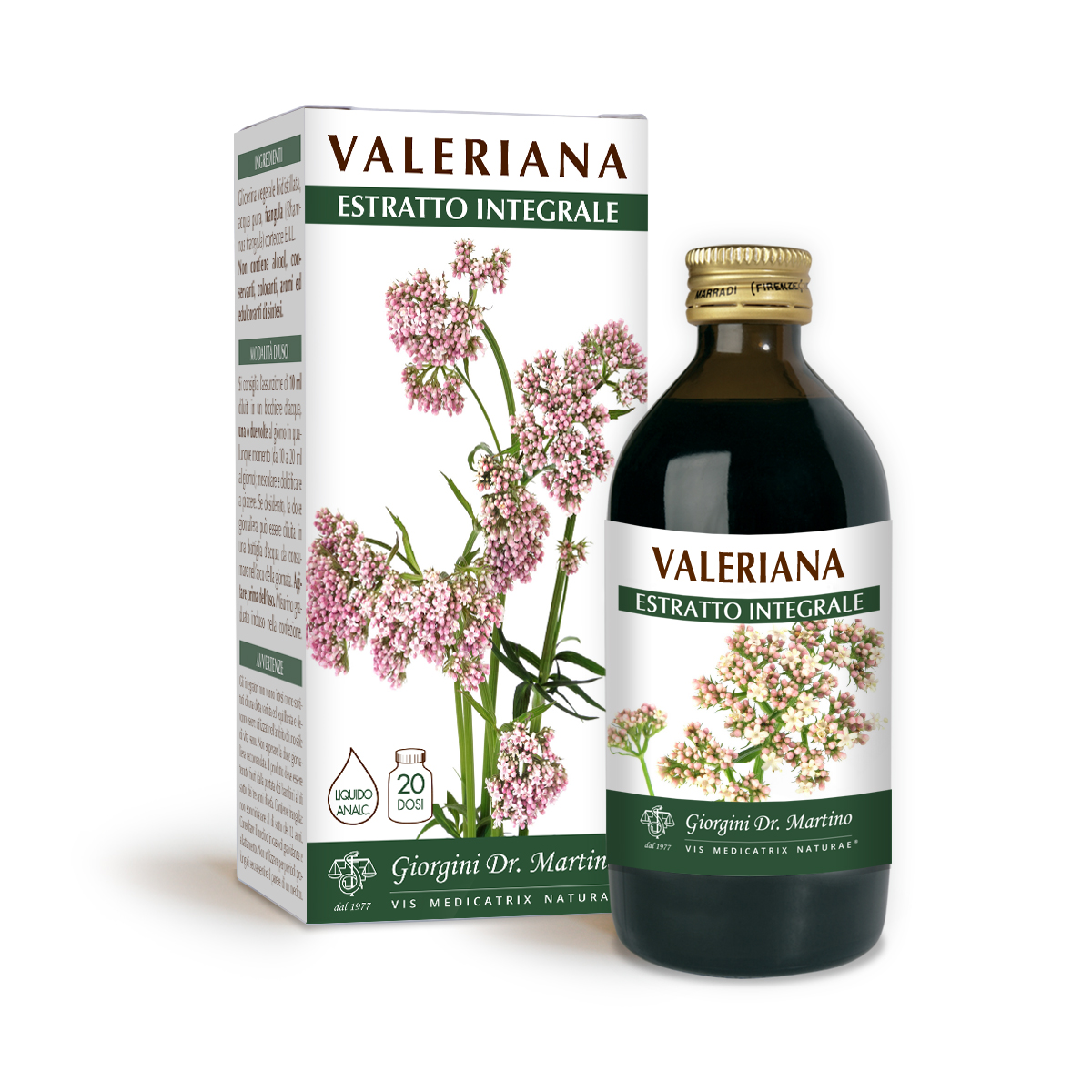 VALERIANA Estratto integrale Liquido analcoolico