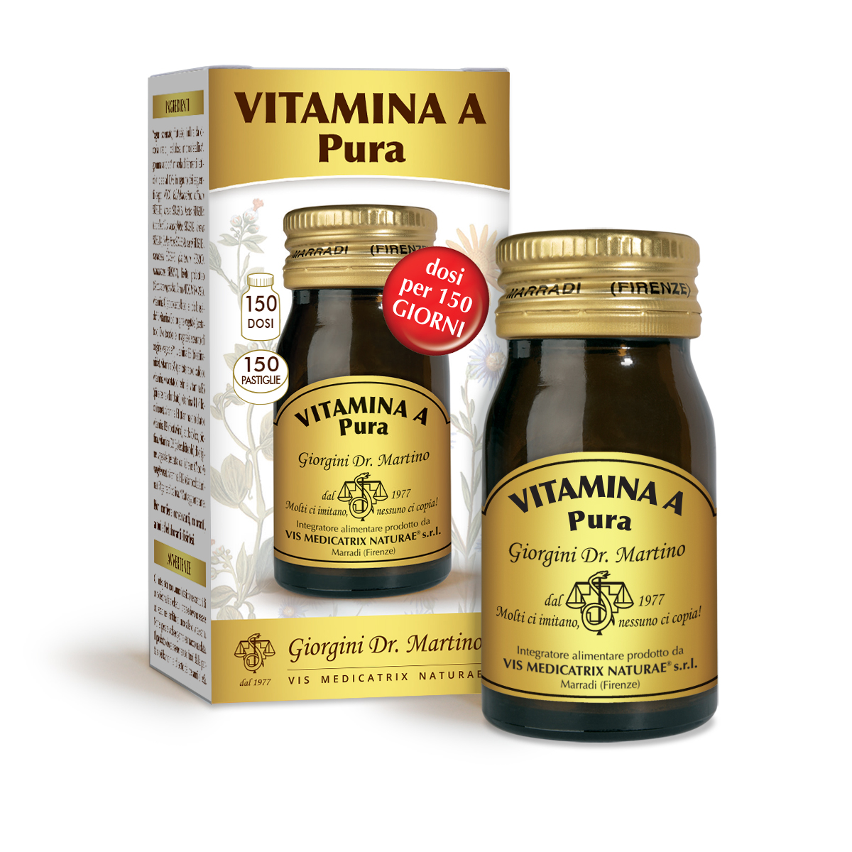 VITAMINA A Pura 30 g - pastiglie da 200 mg main product photo