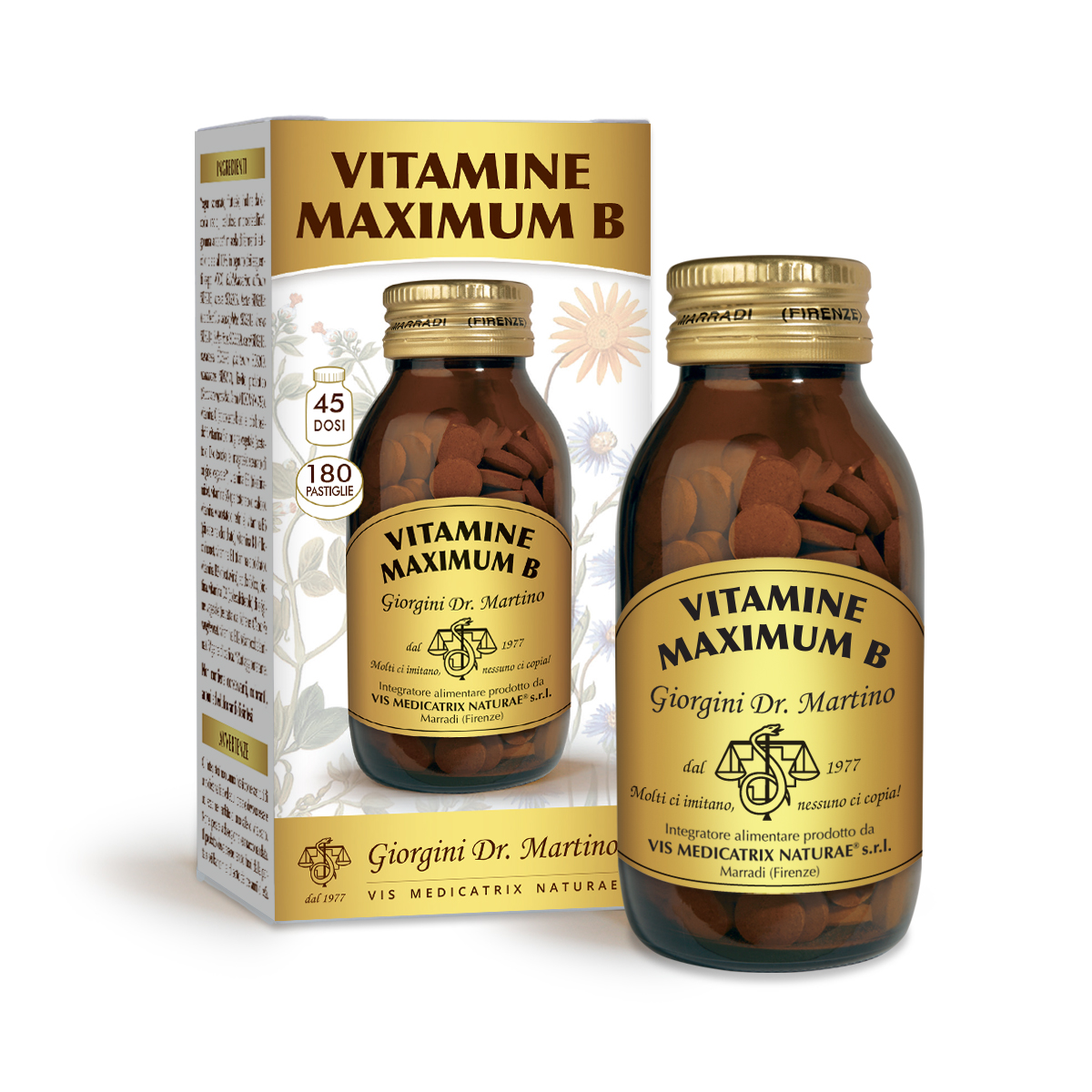 VITAMINE MAXIMUM B 90 g - 180 pastiglie da 500 mg main product photo
