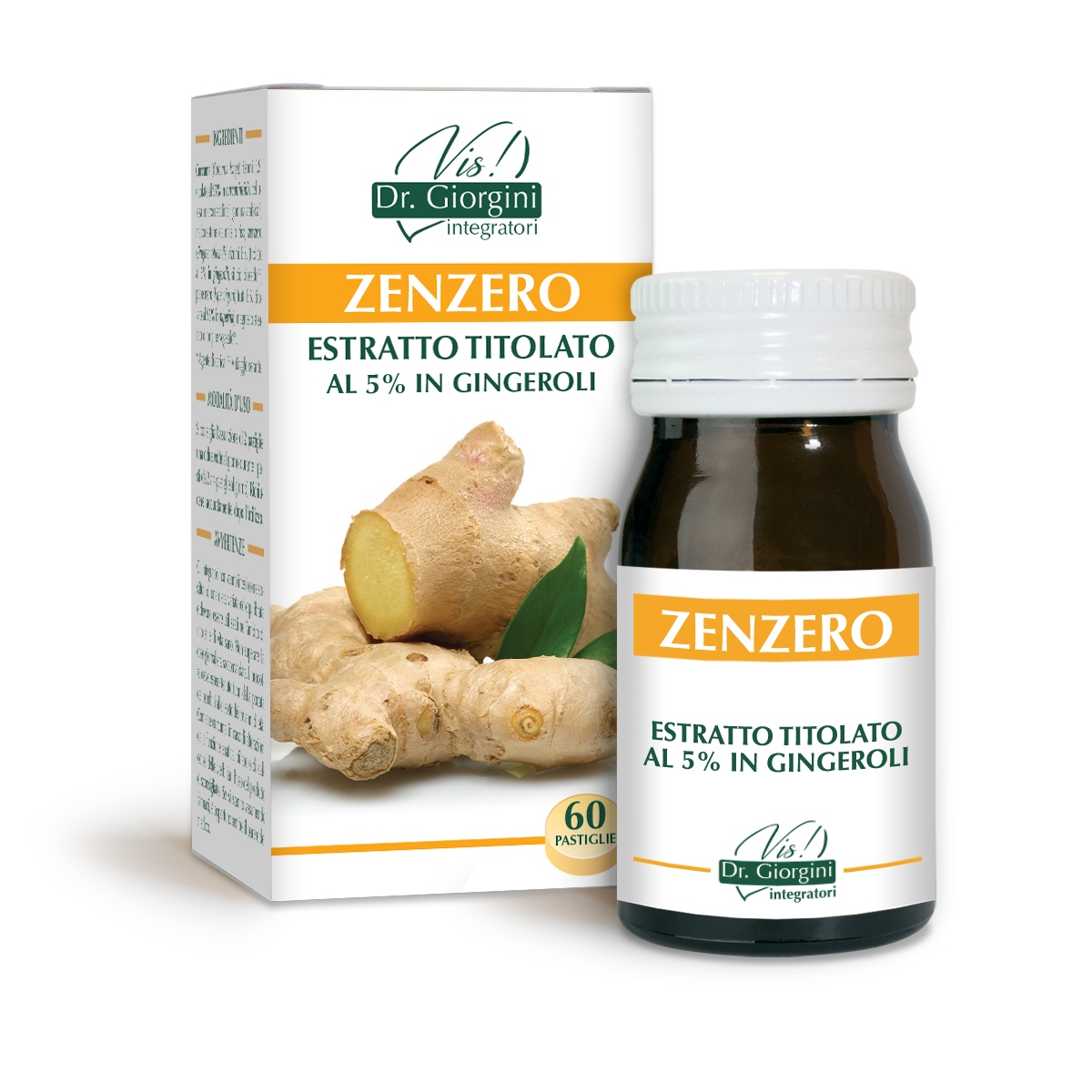 ZENZERO ESTRATTO TITOLATO 60 pastiglie main product photo
